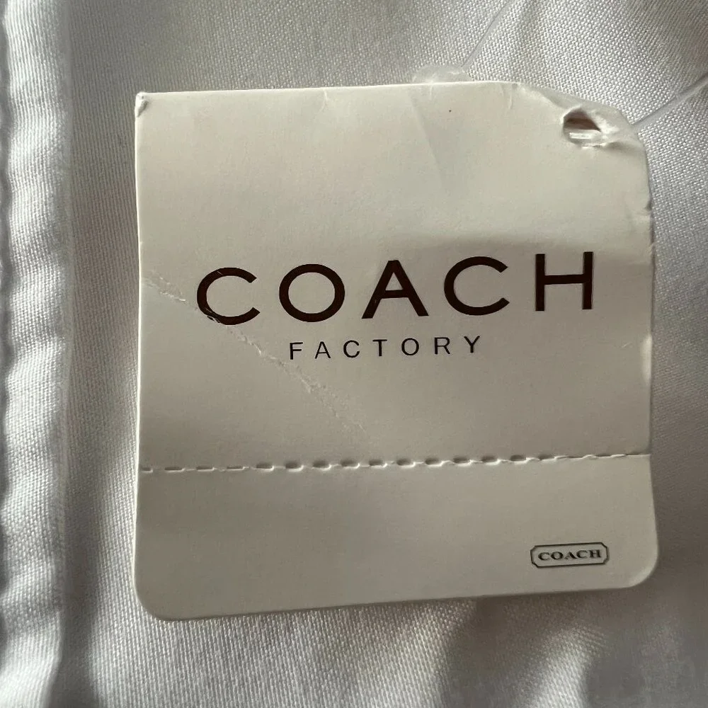 Vintage Coach Tobacco Tan Leather 6457 Brief/Laptop Case NWT